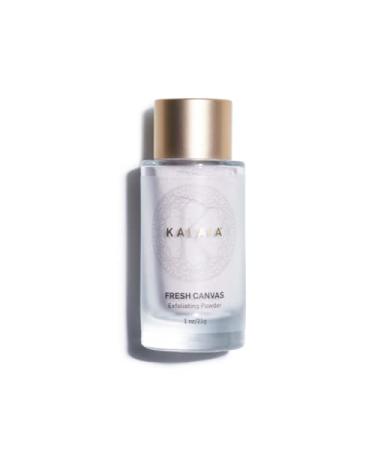 Kalaia Fresh Canvas Exfoliating Powder | 1 oz | Gentle Exfoliator for Face & Neck | Neem Turmeric & Rose Petal Powder | Water Activated for Daily Skin Care Routine