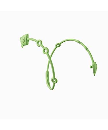 Bear Silicone Pacifier Chain - 2pcs Baby Chewing Gum Toy with Drop-proof Clip (Pink & Green) - International Shipping - Buy Online on GoSupps.com
