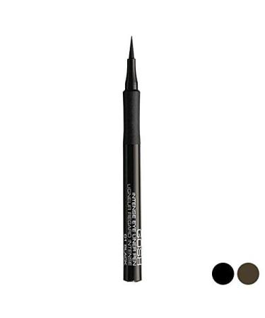 Intense Eye Liner Pen 01 Black - Gosh | Long-Lasting Smudge-Proof & Easy Application | Buy Internationally - Buy Online on GoSupps.com