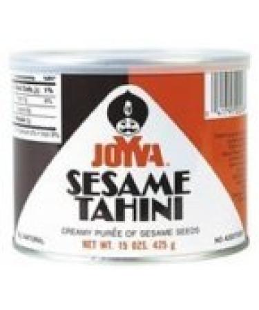 Joyva Tahini - 100% Pure Roasted Sesame Seed Paste for Salad Dressing, Hummus, Sauce, Baba Ganoush, Dessert - Natural, Vegan, Kosher, Non-GMO, No Peanuts, No Gluten, No Dairy (15 oz (Pack of 3)) 15 Ounce (Pack of 3)