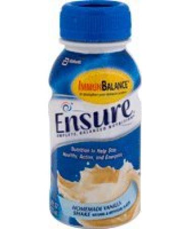 Ensure Homemade Vanilla Shake Retail 8oz. Bottle Case of 24