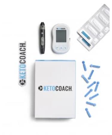 KetoCoach Blood Ketone Meter Starter Kit - Accurate Ketosis Testing for Keto Diet | Measure Blood Ketones Easily - Buy Online on GoSupps.com