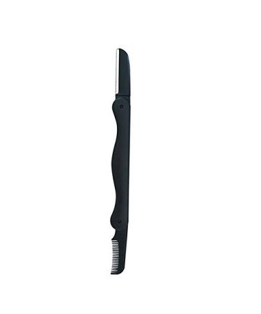 Griwiuiowe Folding ABS Eyebrow Knife with Comb Macro Blade Razor for Men and Eyebrow Women Knife