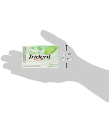 Trident Purely Trident Spearmint Chewing Gum 12 Pack (14 Pieces Each) - Buy Online on GoSupps.com