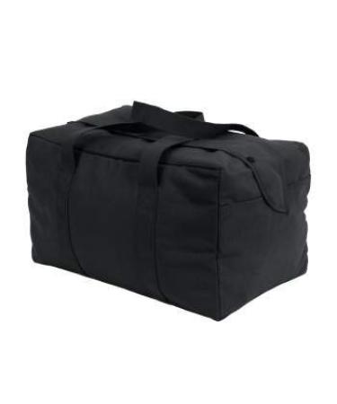 Rothco Canvas Small Parachute Cargo Bag, Black