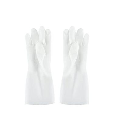 SEPTAM Cleaning Gloves Cleaning Gloves Household Kitchen White Silicone Dishwashing Gloves Female Kitchen Washing Clothes Durable Dishwashing Gloves