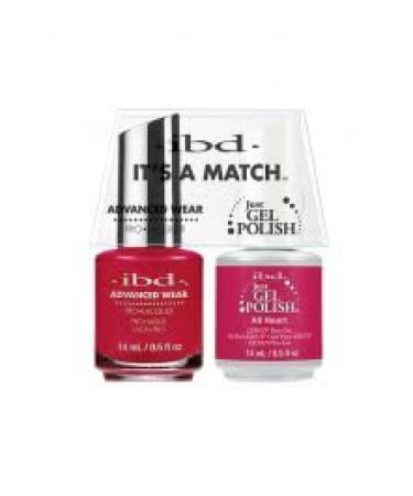ibd Advanced Wear & Just Gel Polish -"It's A Match" Duo Pack - All Heart - 14ml Each
