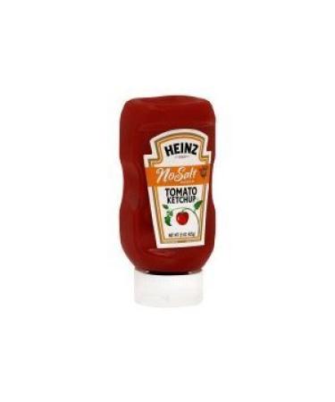 Heinz No Salt Added Tomato Ketchup, 14 Ounces (Pack of 2)