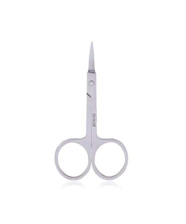 Small Curved Eyebrow Scissors Stainless Steel for Women Beauty Eyelash Extensions Shaping Facial Hair Small Scissors Mustache Beard Nose hair Eyelash trimmer Scissors Cuticle Trimming Remover Tool 1pcs Curved Eyebrow Scissors