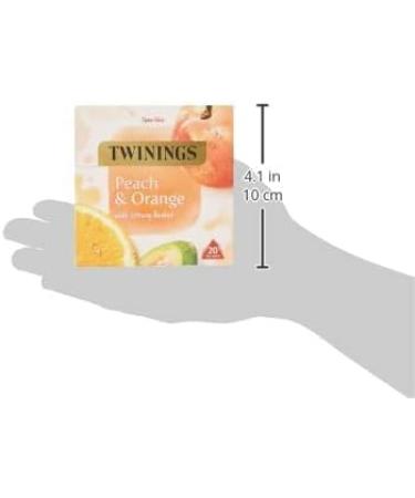 Twinings Peach & Orange Tea Bags 20 Count (Pack of 1) WHITE PEACH ORANGE Single - Buy Online on GoSupps.com