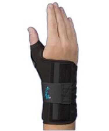Med Spec Ryno Lacer Wrist Support  Short Black  Universal Left