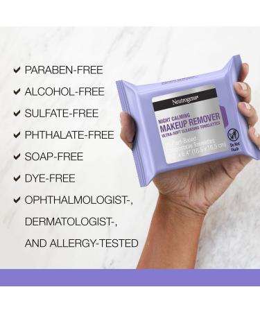 Neutrogena Night Calming Makeup Remover Cleansing Towelettes 25 ct - Transform Your Style with the Best Innovation Today! - Buy Online on GoSupps.com