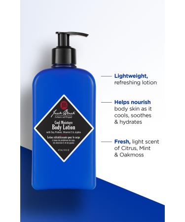 Jack Black Cool Moisture Body Lotion with Soy Protein, Vitamin E & Jojoba 16.0 oz - Discover Premium Quality Shop now! - Buy Online on GoSupps.com