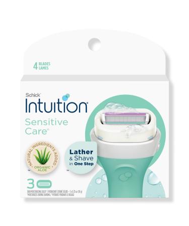 Schick Intuition Sensitive Care Razor Blade Refills 3 ct