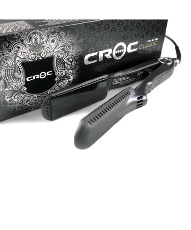 CROC Classic Black Titanium 1.5'' Flat Iron - Discover Premium Quality Shop now! - Buy Online on GoSupps.com