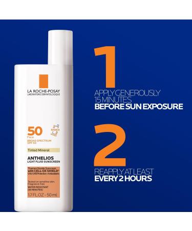 Discover La Roche-Posay Anthelios Mineral Tinted Ultra Light Face Sunscreen Fluid SPF 50 1.7 oz - Elevate Your Style Instantly! - Buy Online on GoSupps.com