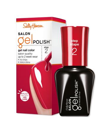 Sally Hansen Salon Gel Polish Red My Lips 0.14 oz