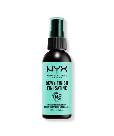 NYX Professional Makeup Dewy Finish Long Lasting Makeup Setting Spray Vegan Formula 2.02 oz