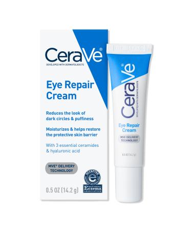 CeraVe Eye Repair Cream for Dark Circles and Puffiness for All Skin Types 0.5 oz