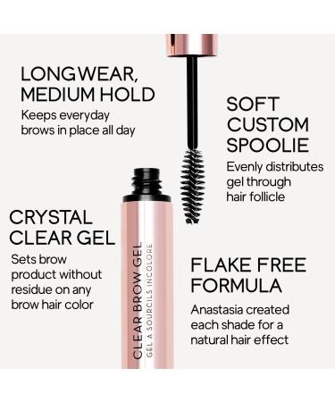 Anastasia Beverly Hills Clear Brow Gel Flexible Medium-Hold Eyebrow Setter Mini 0.085 oz - Transform Your Style with the Best Innovation Today! - Buy Online on GoSupps.com