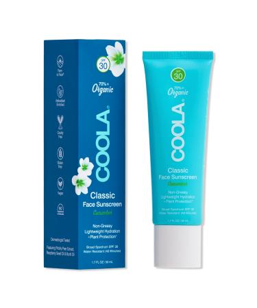 COOLA Classic Face Organic Sunscreen Lotion SPF 30 - Cucumber 1.7 oz