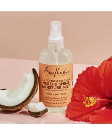 Discover SheaMoisture Hold and Shine Moisture Mist Coconut and Hibiscus for Frizz Control 8.0 oz - Elevate Your Style Instantly! - Buy Online on GoSupps.com