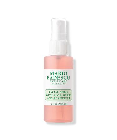 Mario Badescu Travel Size Facial Spray With Aloe, Herbs and Rosewater 2.0 oz