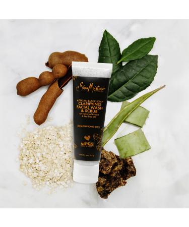 SheaMoisture African Black Soap Problem Skin Facial Wash & Scrub 4.0 oz - Discover Premium Quality Shop now! - Buy Online on GoSupps.com