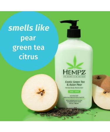 Hempz Exotic Green Tea & Asian Pear Herbal Body Moisturizer 17.0 oz - Transform Your Style with the Best Innovation Today! - Buy Online on GoSupps.com