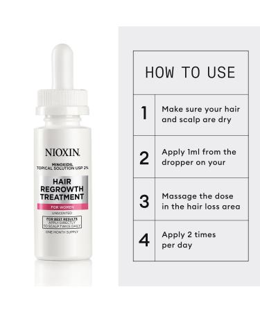 Discover Nioxin Minoxidil Hair Regrowth Treatment For Women 30 Day Supply - Elevate Your Style Instantly! - Buy Online on GoSupps.com