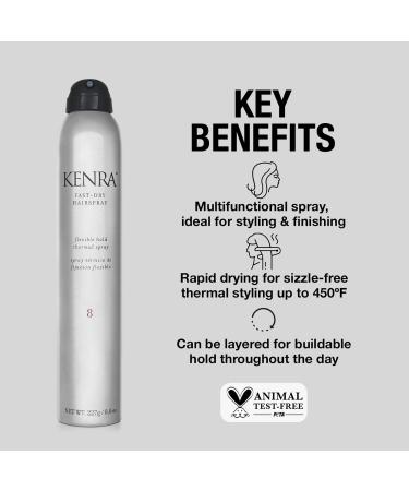 Discover Kenra Professional Fast-Dry Hairspray 8 8.0 oz - Elevate Your Style Instantly! - Buy Online on GoSupps.com