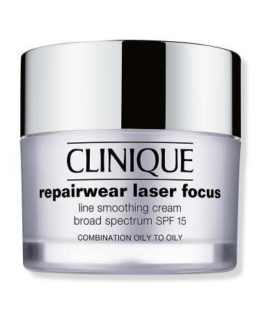 Clinique Repairwear Laser Focus Line Smoothing Cream Broad Spectrum SPF 15 Combination Oil to Oily 1.7 oz