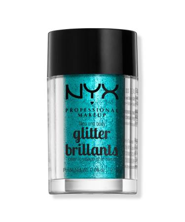 NYX Professional Makeup Vegan Loose Face and Body Glitter Teal 0.08 oz