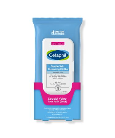 Cetaphil Gentle Skin Cleansing Cloths Twin Pack 2 ct