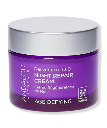Andalou Naturals Age Defying Resveratrol Q10 Night Repair Cream 1.7 oz