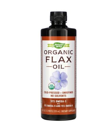 Nature's Way Organic Flax Oil 24 fl oz (720 ml)