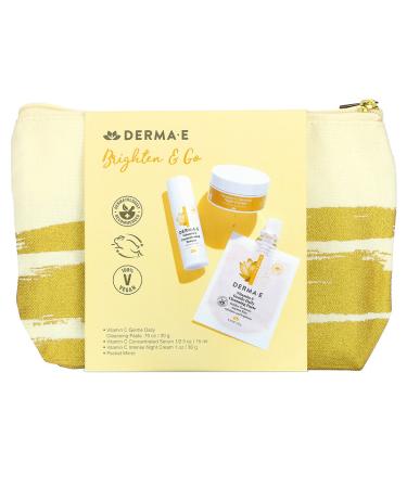 Derma E Brighten & Go 4-Piece Kit | Radiant Skin Essentials - Buy Online on GoSupps.com