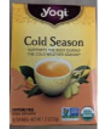 Yogi Tea Organic Cold Season Caffeine Free 16 Tea Bags 1.12 oz (32 g)