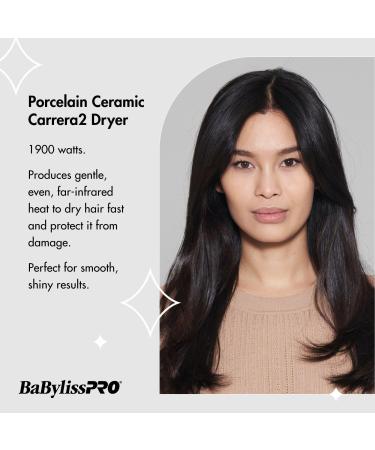 BaBylissPRO Porcelain Ceramic Carrera2 Dryer - Transform Your Style with the Best Innovation Today! - Buy Online on GoSupps.com