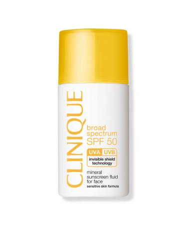 Clinique Broad Spectrum SPF 50 Mineral Sunscreen Fluid For Face 1.0 oz