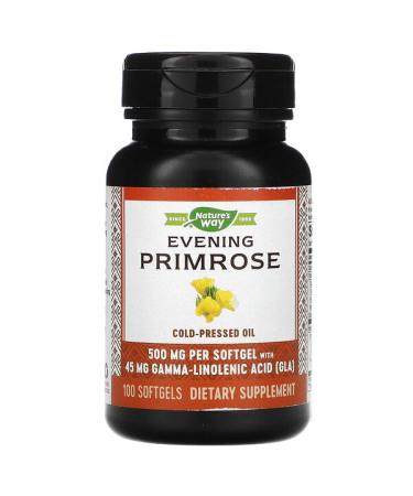 Nature's Way Evening Primrose 500 mg 100 Softgels