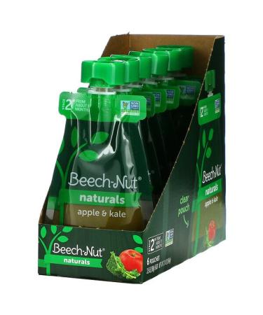 Beech-Nut Naturals Stage 2 Apple & Kale 6 Pouches 3.5 oz (99 g) Each