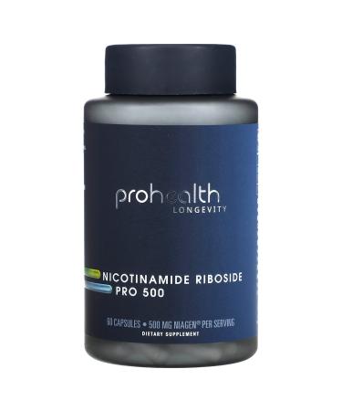 ProHealth Longevity, Nicotinamide Riboside Pro 500, 500 mg, 60 Capsules (250 mg per Capsule)
