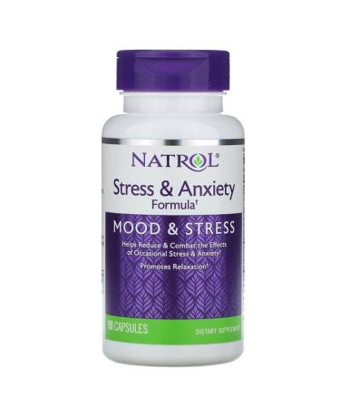 Natrol Stress & Anxiety Formula 90 Capsules