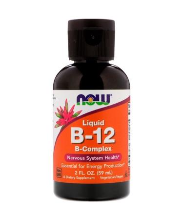 Now Foods Liquid B-12 B-Complex 2 fl oz (59 ml) - Buy Online on GoSupps.com