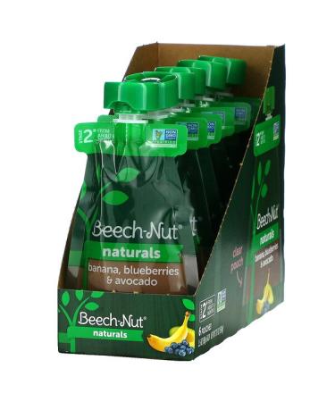 Beech-Nut Naturals Stage 2 Banana Blueberries & Avocado 6 Pouches 3.5 oz (99 g) Each