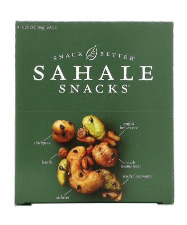 Sahale Snacks Asian Sesame Edamame Nut Mix - 9 Bags (1.25 oz Each) | Healthy Snack - Buy Online on GoSupps.com