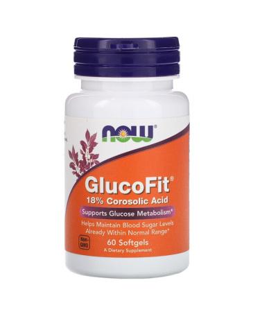 Now Foods GlucoFit 60 Softgels