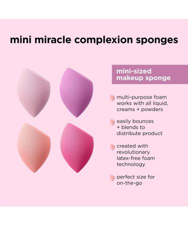 Real Techniques Mini Miracle Complexion Sponge 4-Pack 4 ct - Transform Your Style with the Best Innovation Today! - Buy Online on GoSupps.com