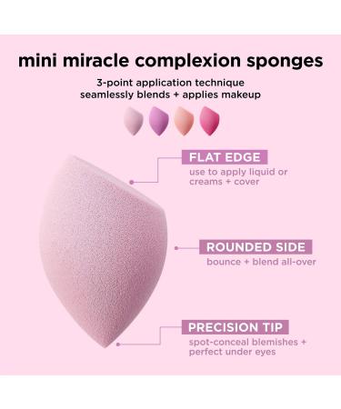 Real Techniques Mini Miracle Complexion Sponge 4-Pack 4 ct - Transform Your Style with the Best Innovation Today! - Buy Online on GoSupps.com